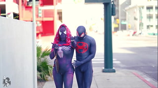 Spiderman "Across The Pussy Universe" Starring Ebony Mystique & Gibby The Clown